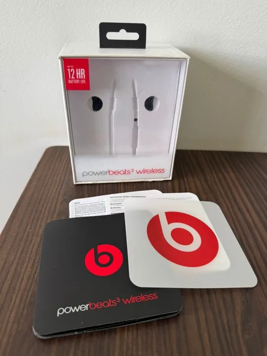 Caixa do Power Beats 3 Wireless