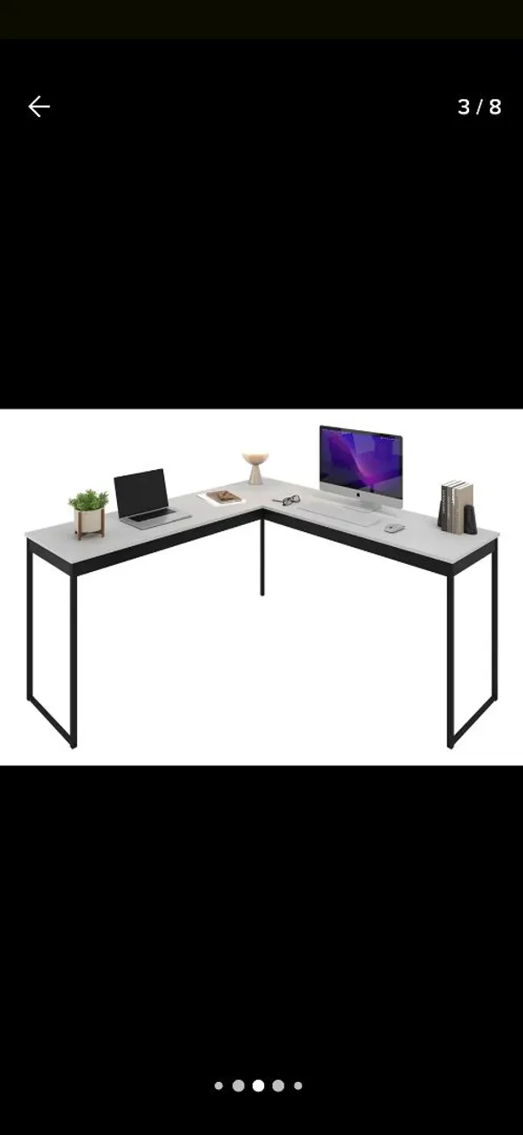 Mesa em L para Escritório - Design Moderno