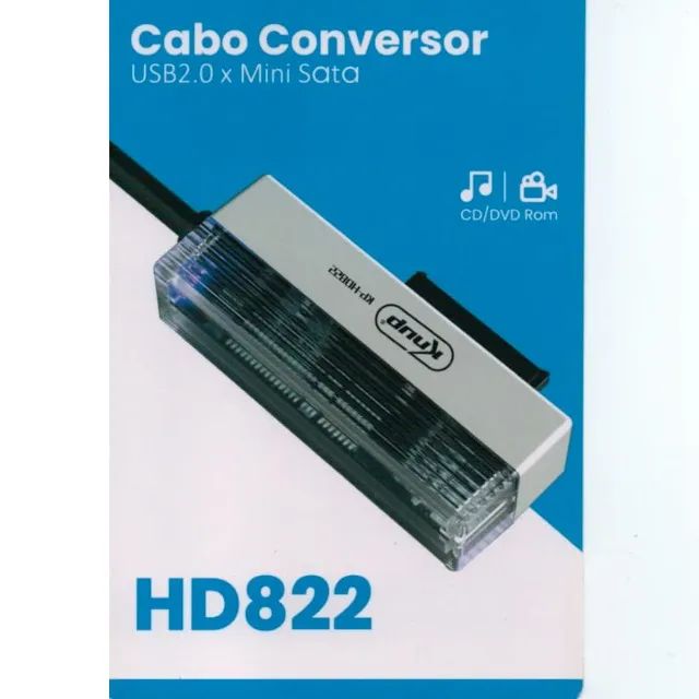  CABO CONVERSOR USB MINI SATA KP-HD822 - Foto 3