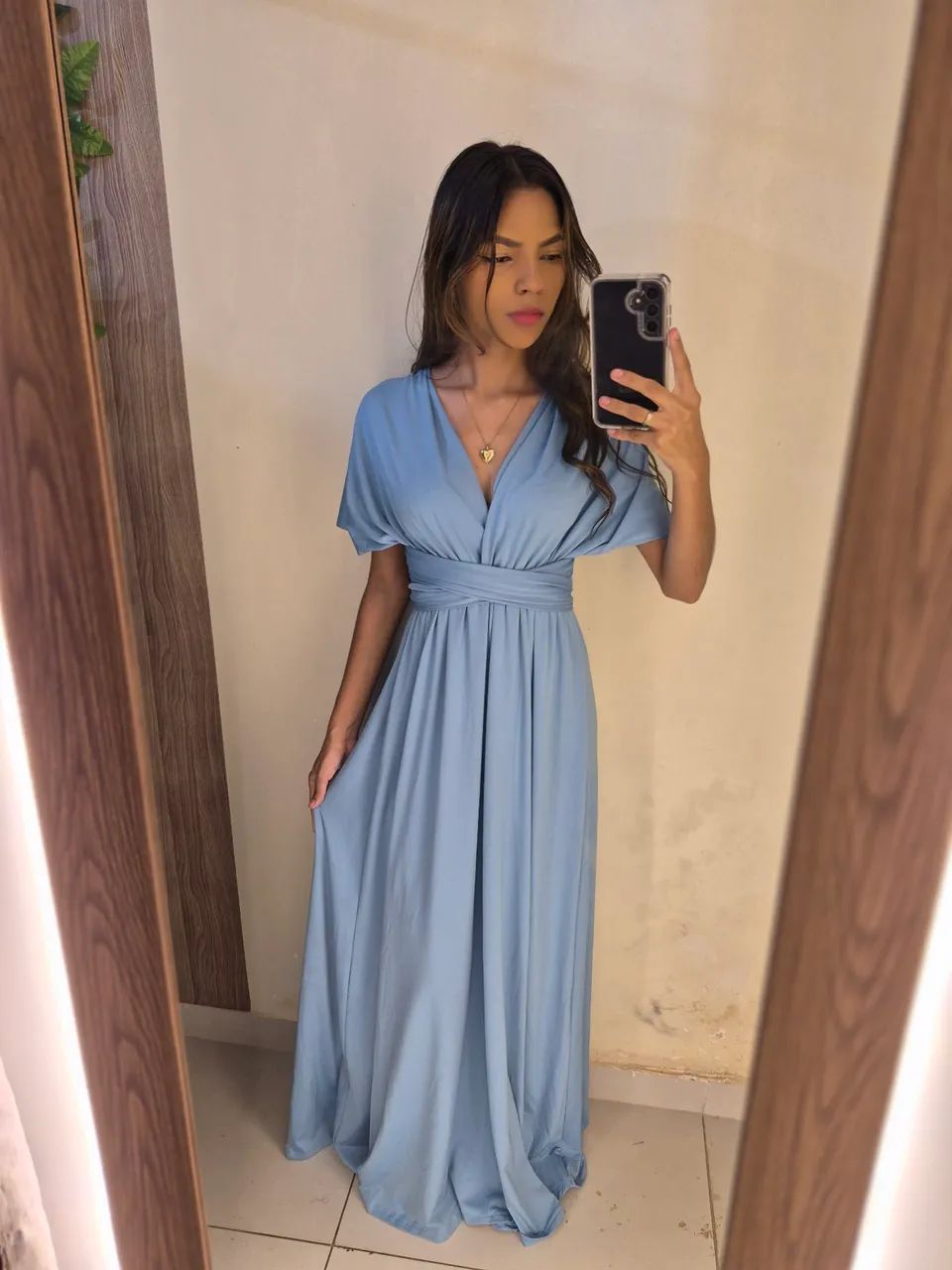 Vestido Multi-formas azul