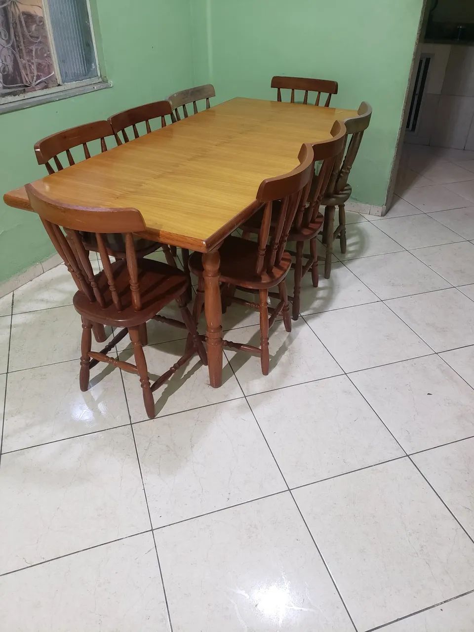 Mesa e balcão madeira - Foto 4