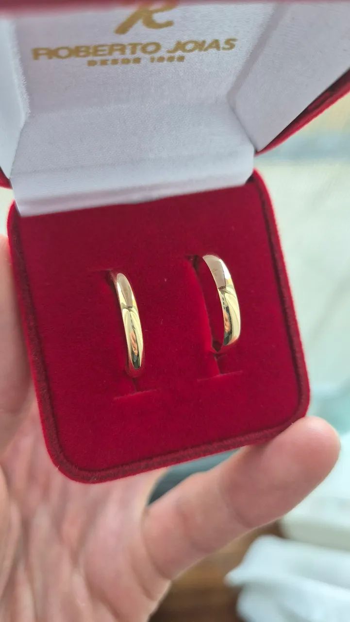 Aliança anel ouro hstern aro 18.5 com 3.5 gramas - Foto 2