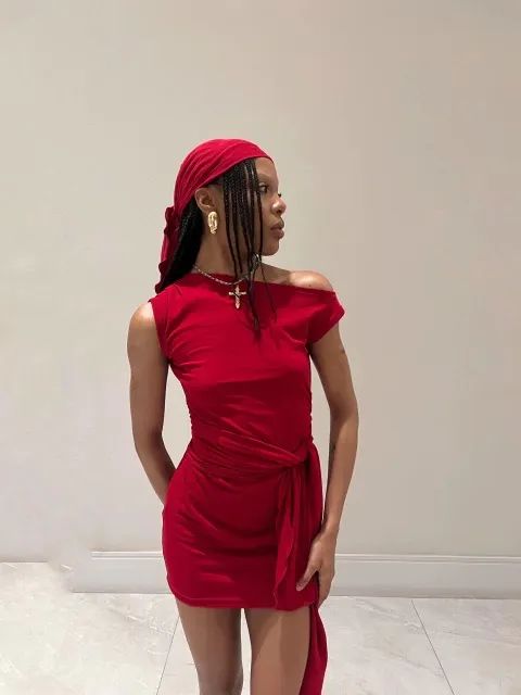 Vestido vermelho elegante 