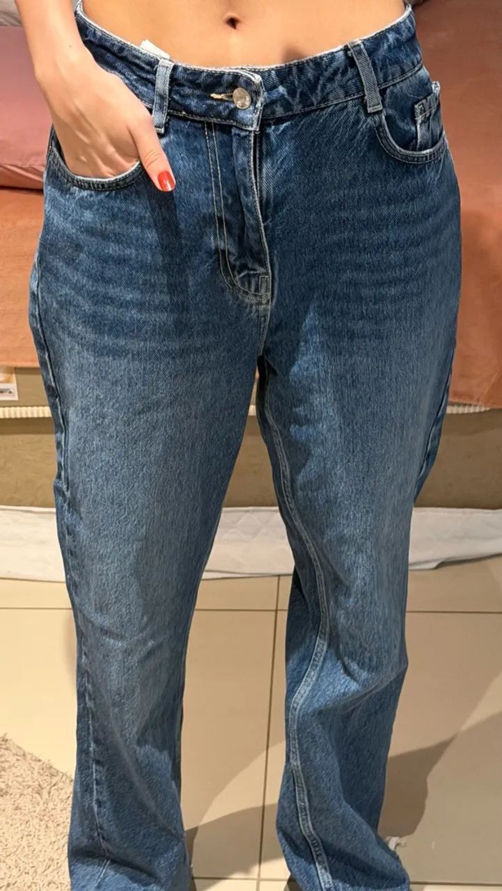 calça jeans wide  - Foto 3