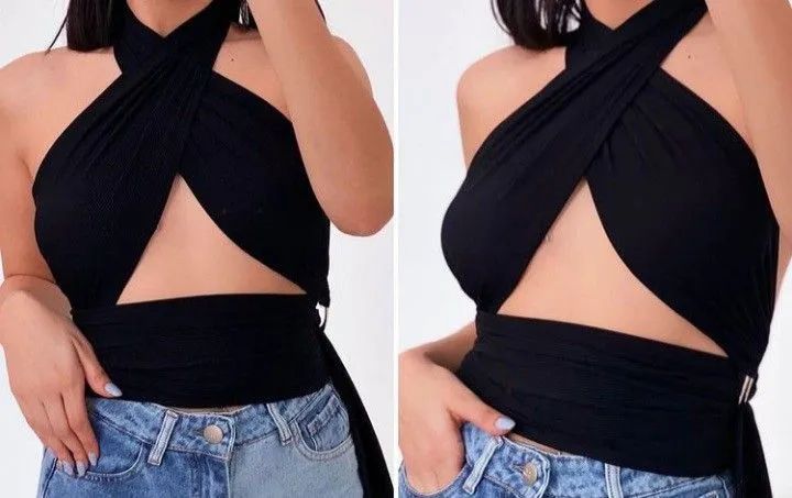 blusa Cropped multiformas 