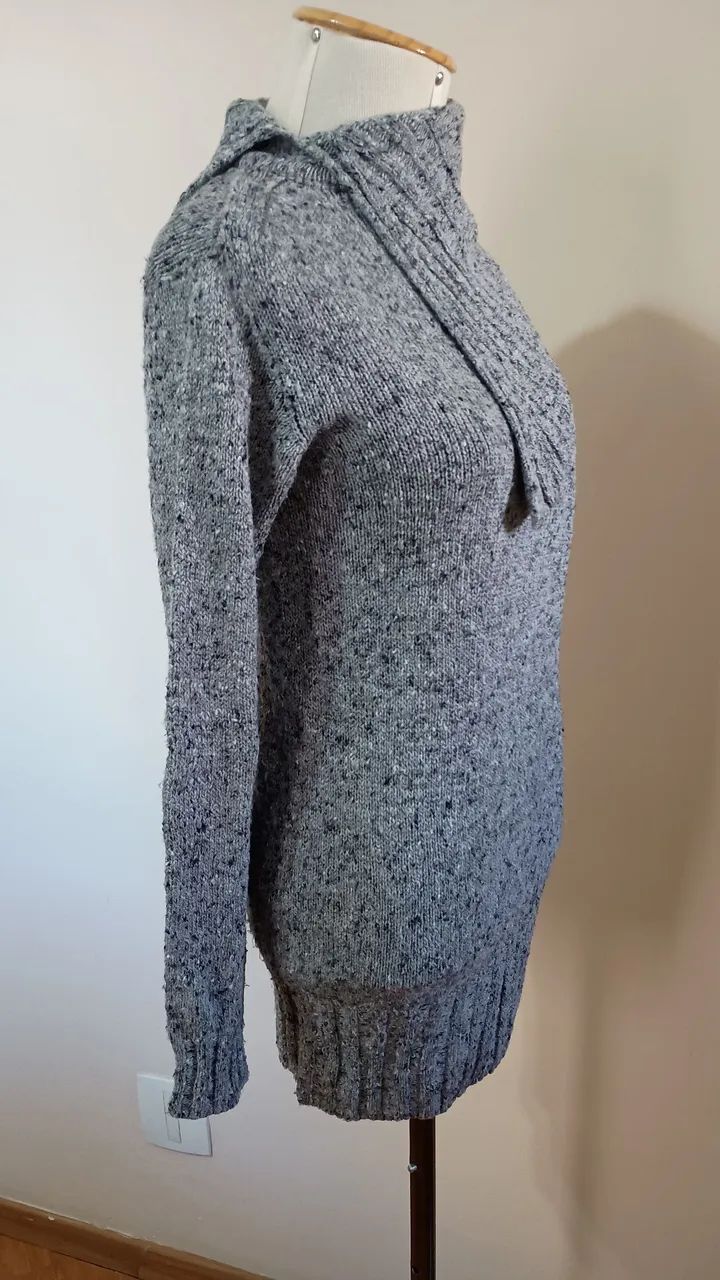 Blusa de lã cinza - Foto 3