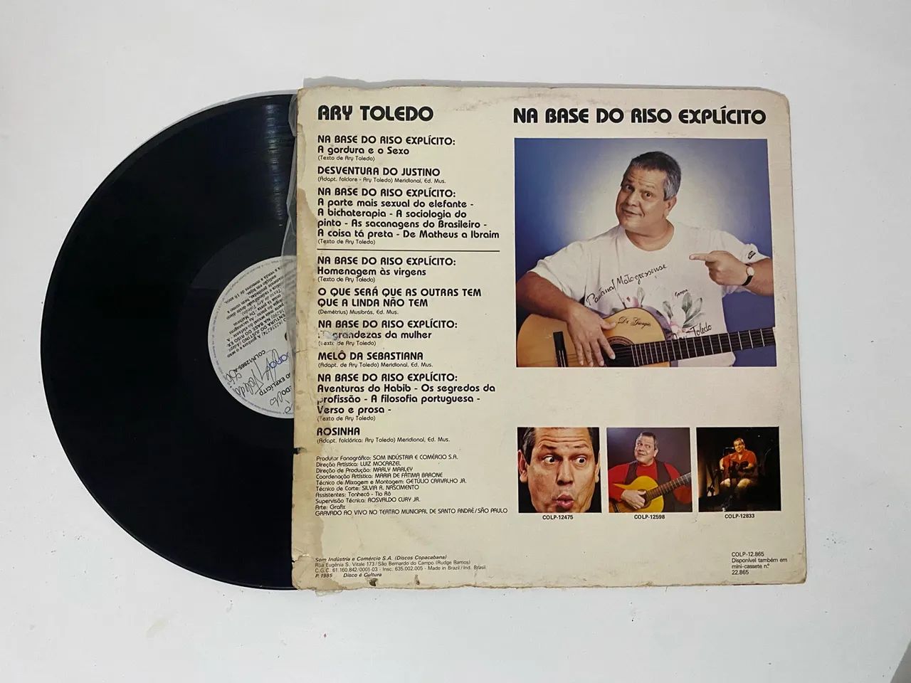 Disco de Vinil LP Ary Toledo Na base do riso explícito 1985 Assinado - Foto 2