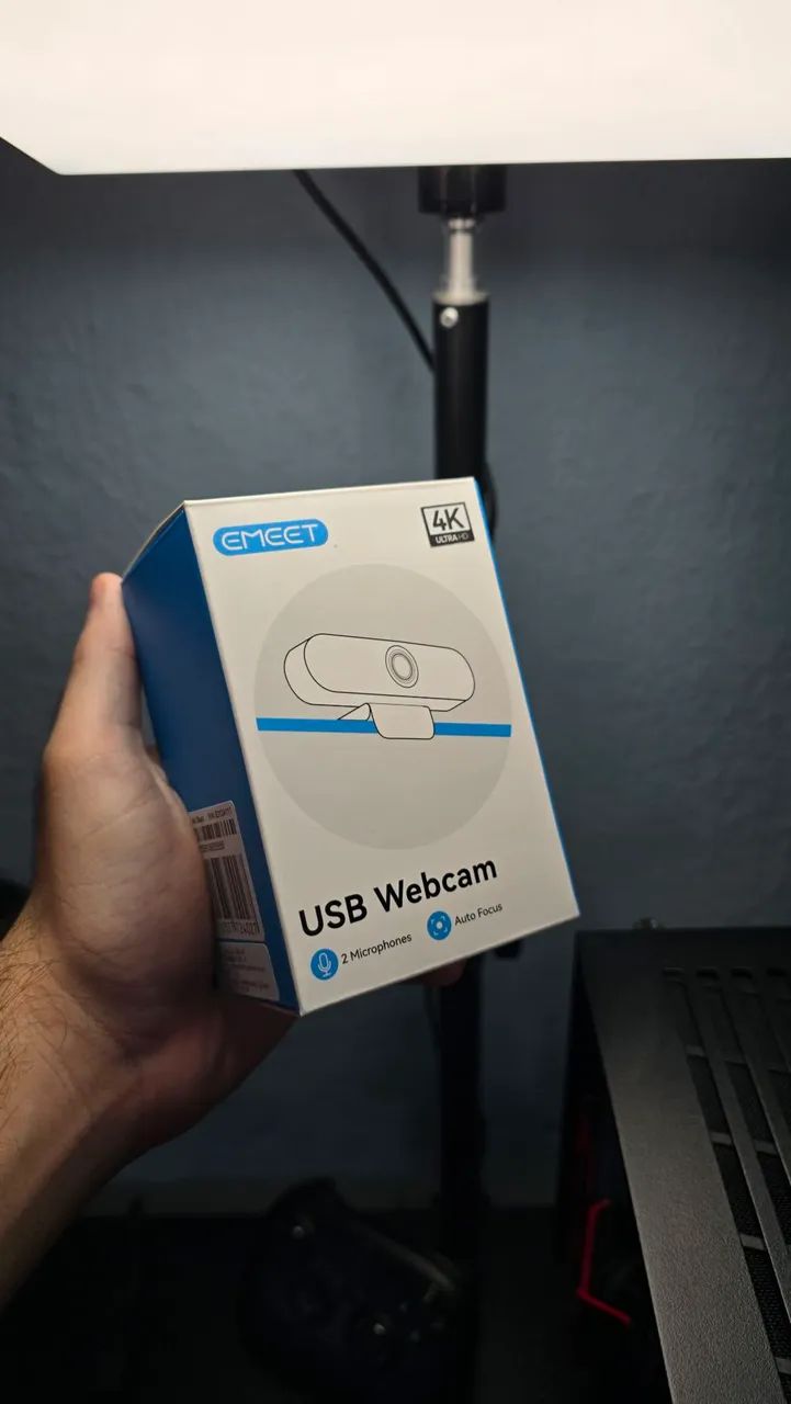 Webcan emeet c60e qualidade de imagem em 4k a 30 fps