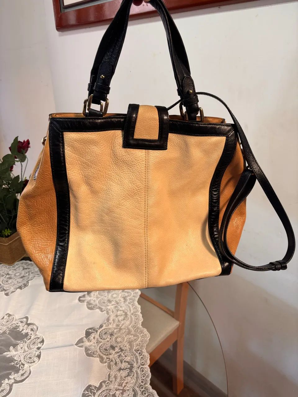 Bolsa de Ombro Couro Arezzo  - Foto 5
