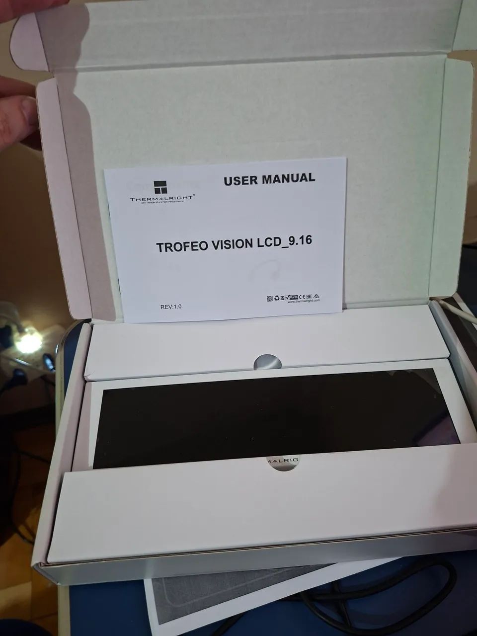 Thermalright Troféu Vision 9.16 LCD White - Foto 3