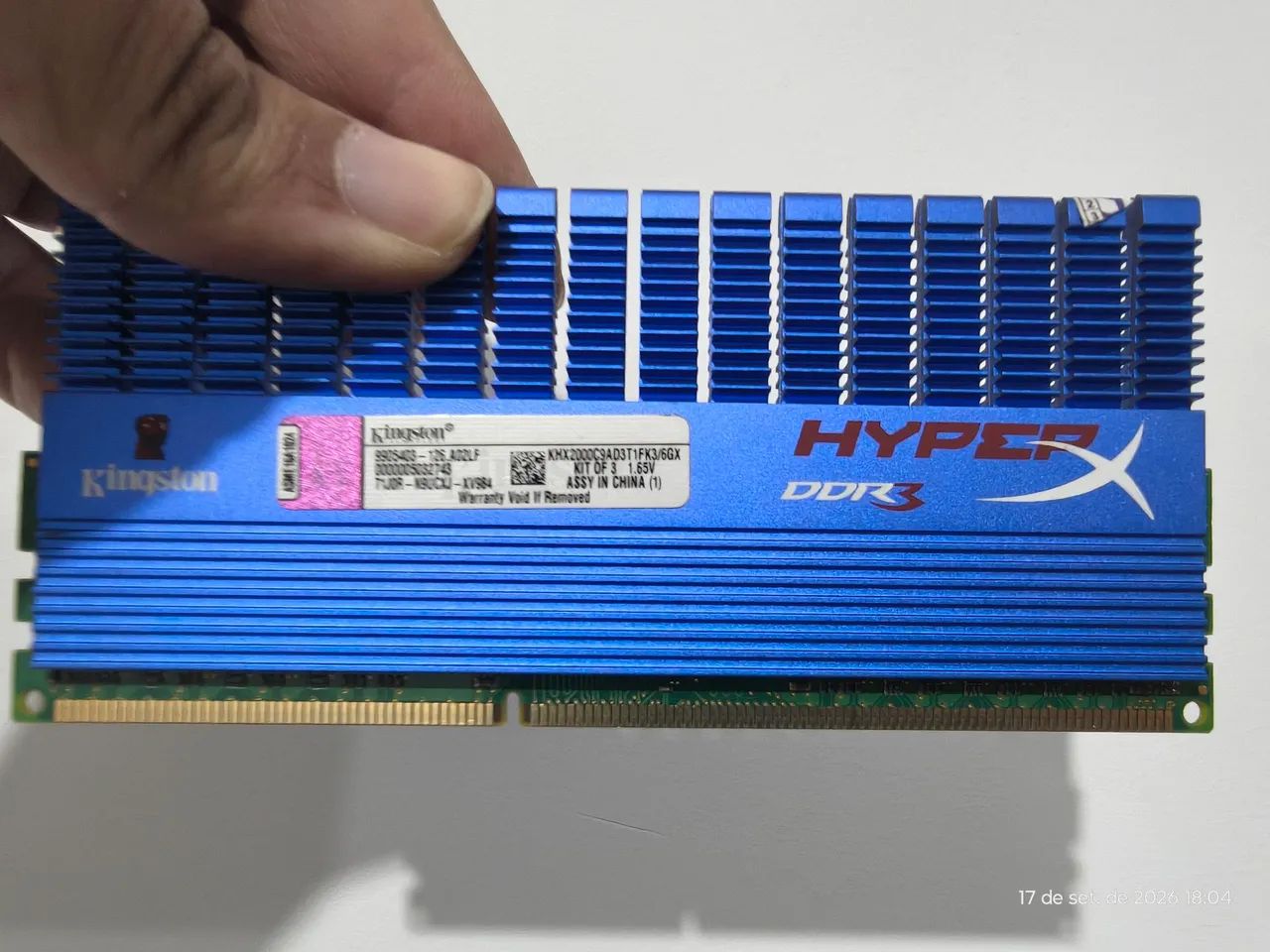 Memória RAM 8 GB Kingston hyper