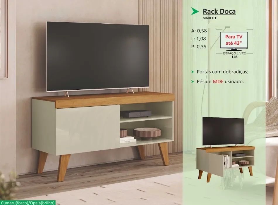 Rack Doca tv 43Polegadas