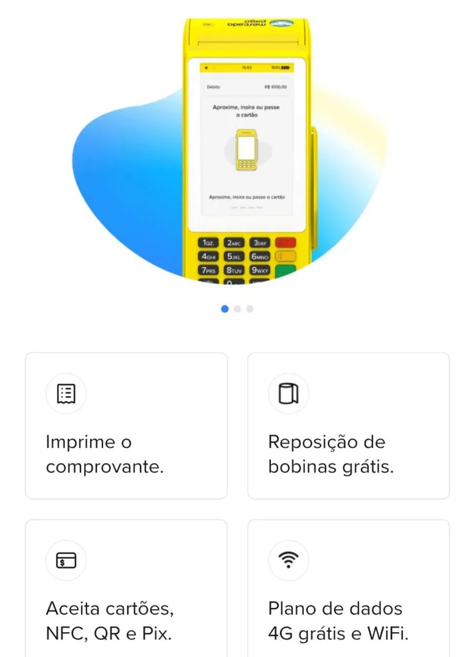 MAQUINA Mercado pago Point Pro 3/ Lacrada!!!(leia o anúncio) - Foto 2