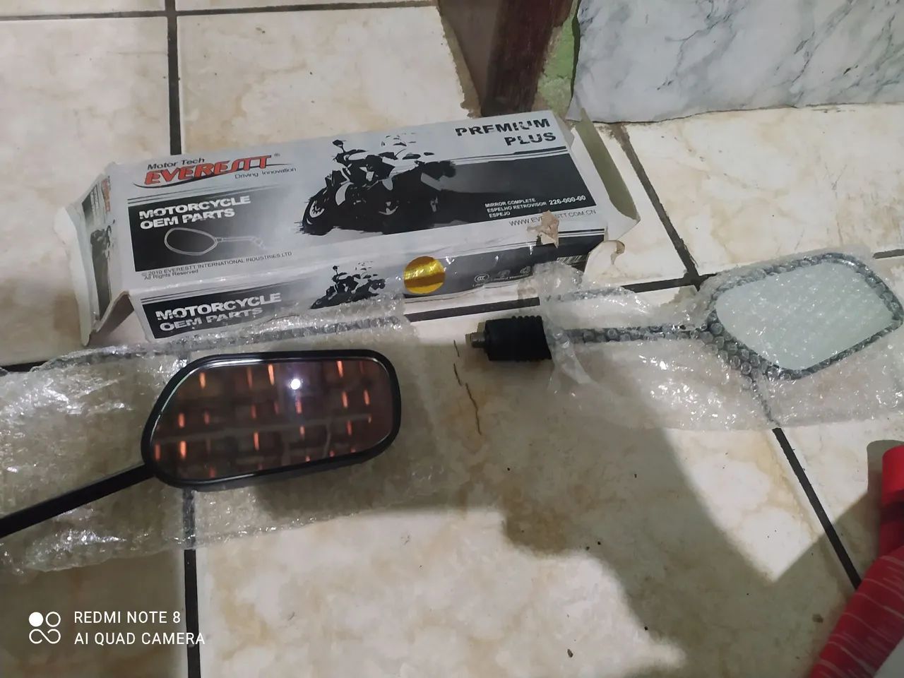 Retrovisor de motocicleta novo zero 