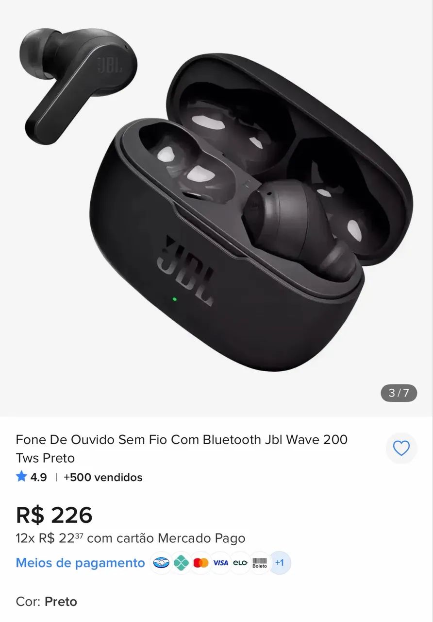 Fone JBL WAVE 200 - Foto 2