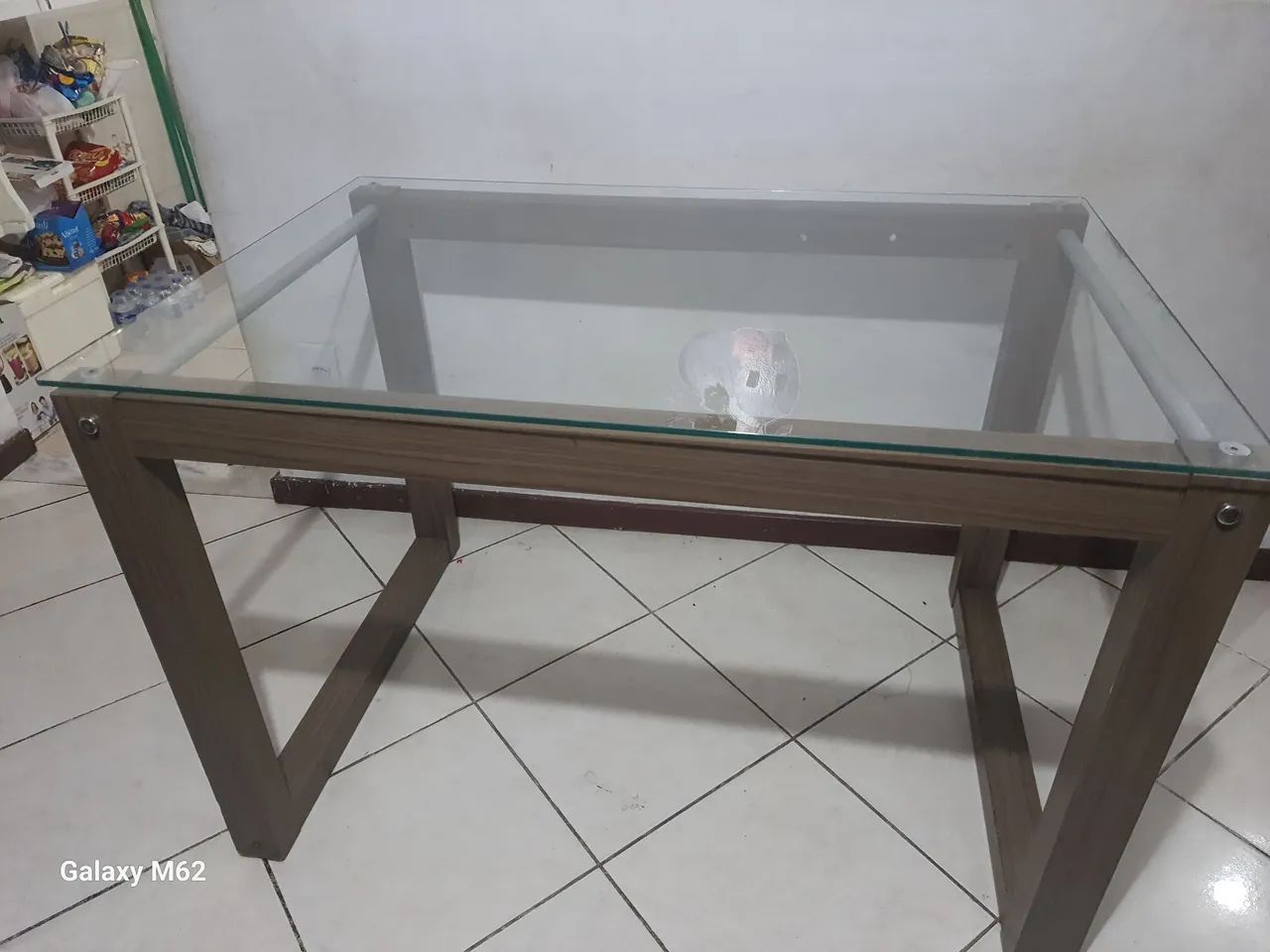 Mesa de vidro 120x80 - Foto 3