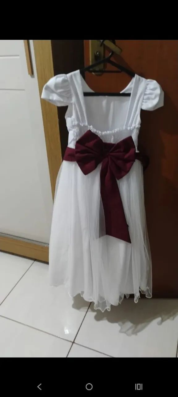 Vestido Daminha longo tamanho 8 - Foto 2