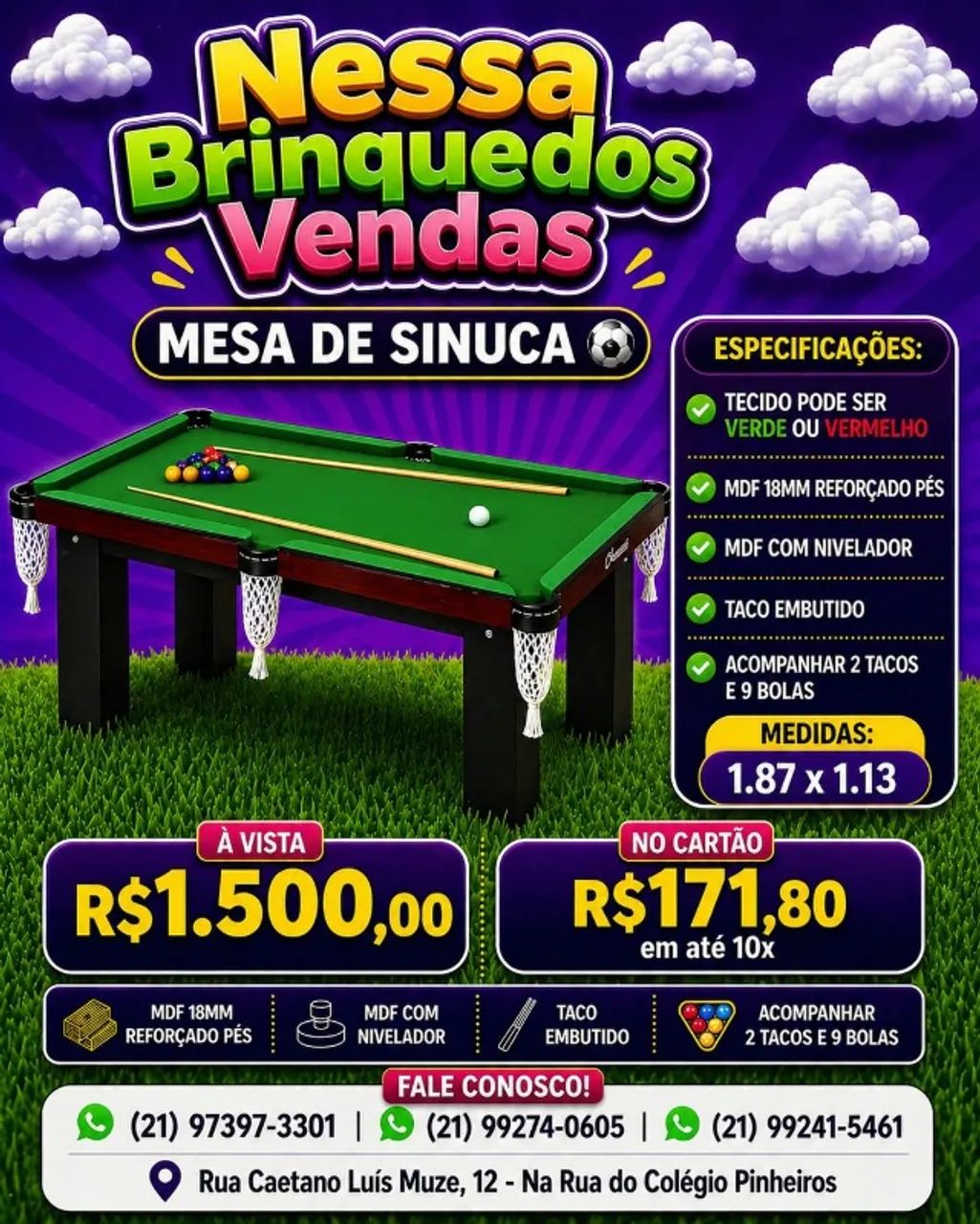Mesa de Sinuca 
