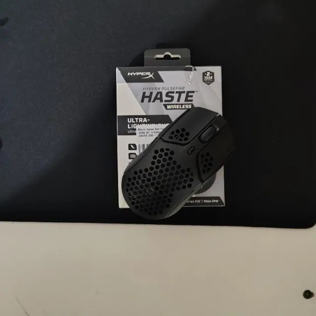 mouse hyperx pulsefire haste wirelles preto