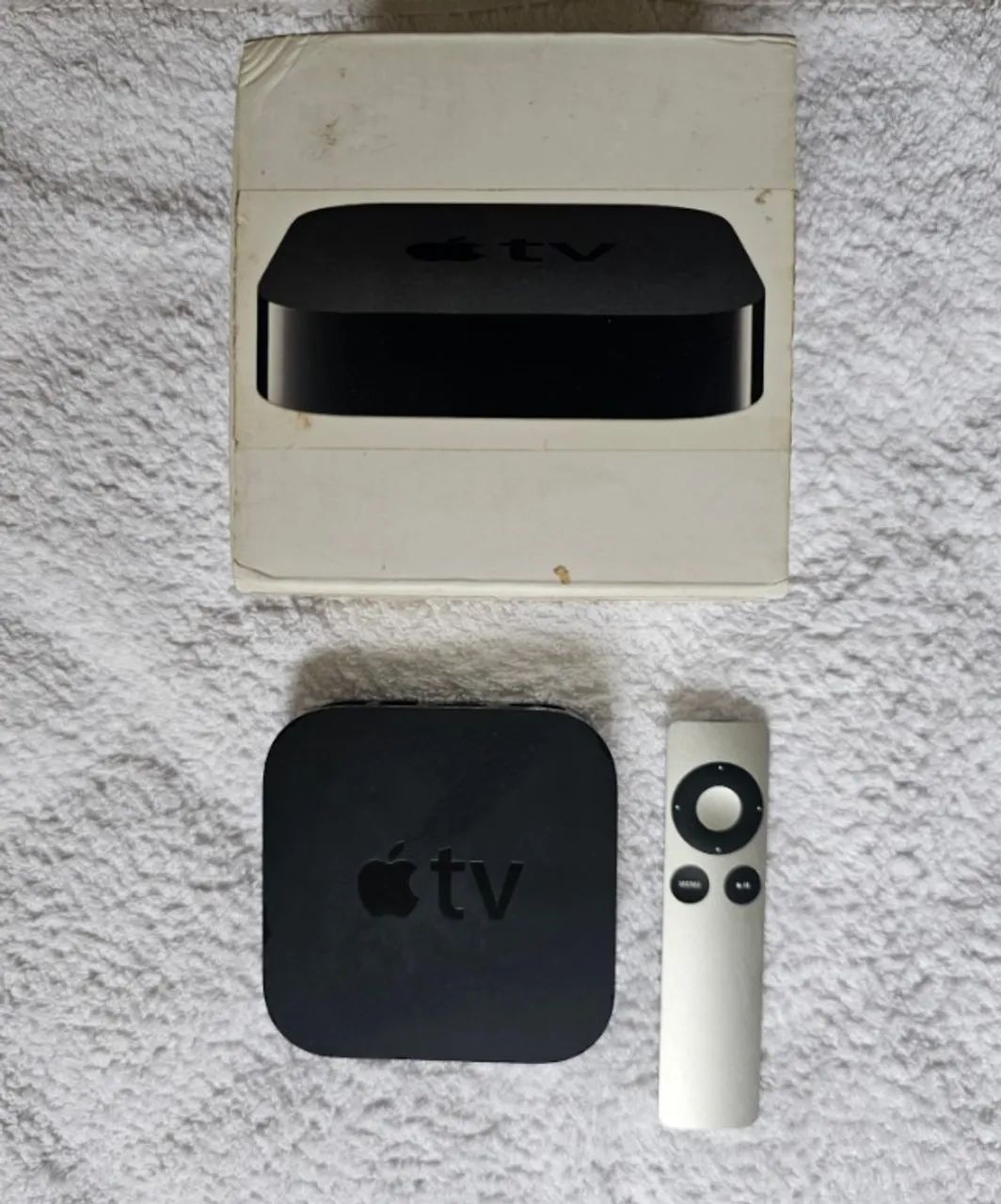 Apple TV 3a geracao A1427 com controle e caixa