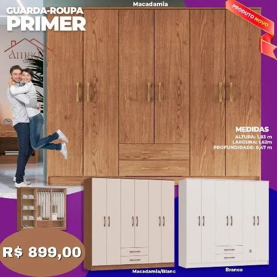 Guarda roupa casal primer , à pronta entrega  - Foto 4