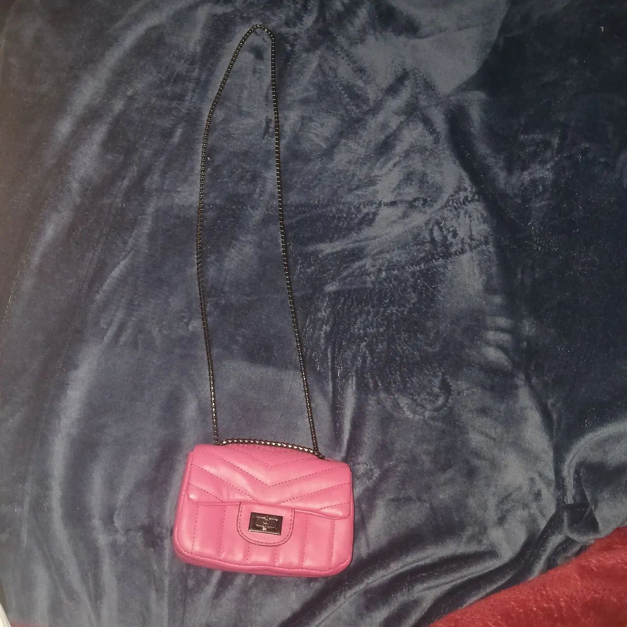 Bolsa rosa com alça ajustável  - Foto 3