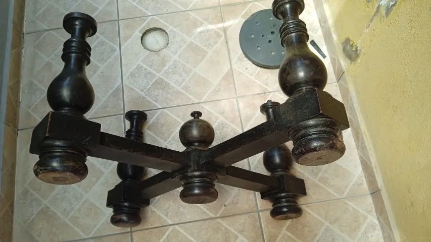 Pé de mesa madeira maciça  - Foto 5