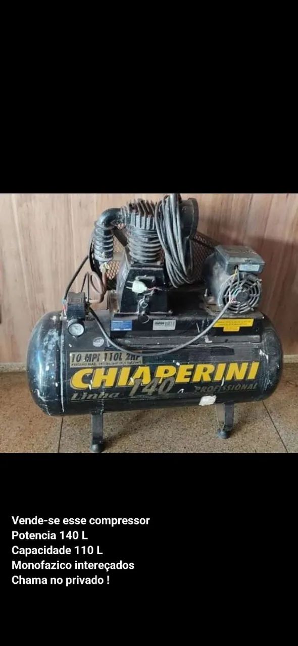 COMPRESSOR CHAPERINI 140/110L PROFISSIONAL 