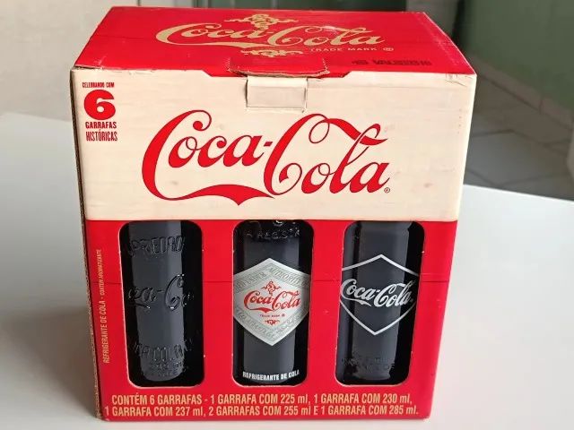 Coleção Coca Cola Retrô 6 garrafas - Foto 2