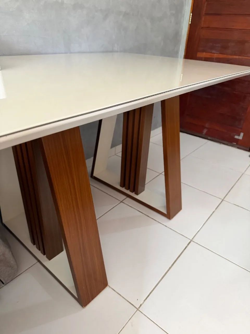 Mesa de jantar retangular para 4 cadeiras MDF - Foto 2