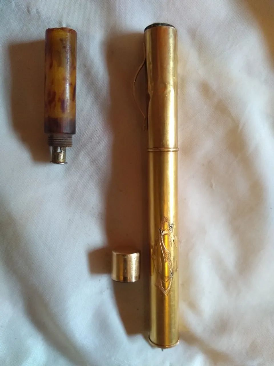 Caneta Antiga ouro18k-750 - Foto 2