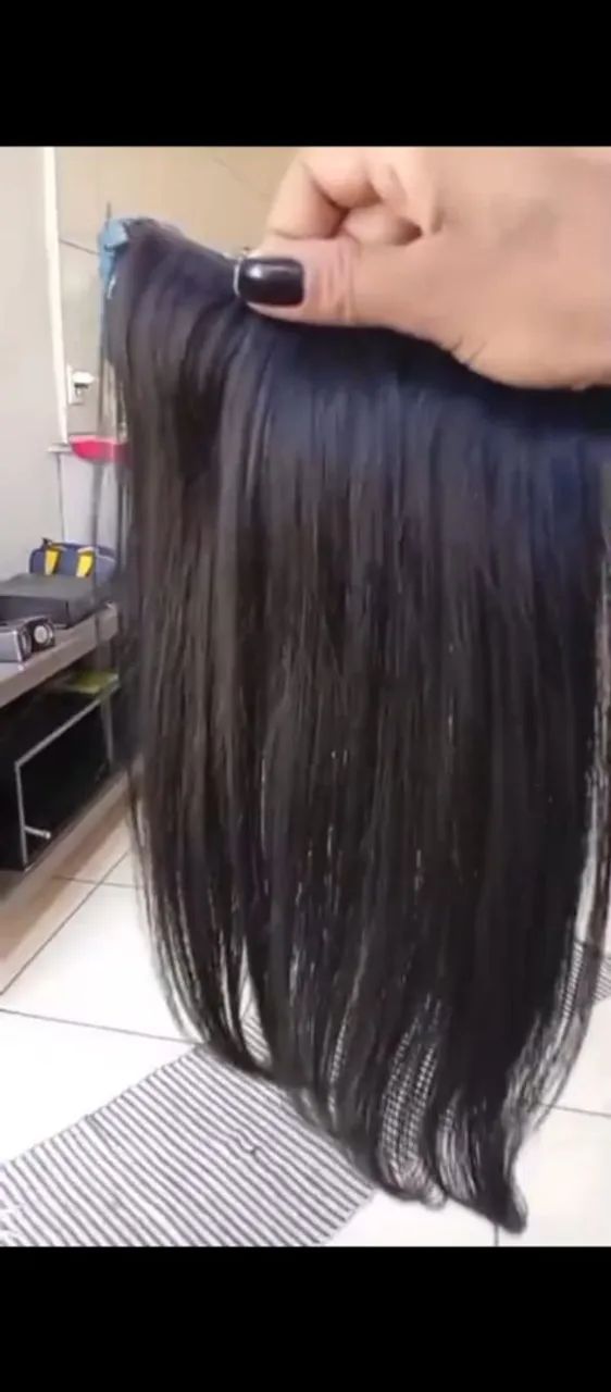 Vendo 1 tela de cabelo humano,ideal para preencher 
