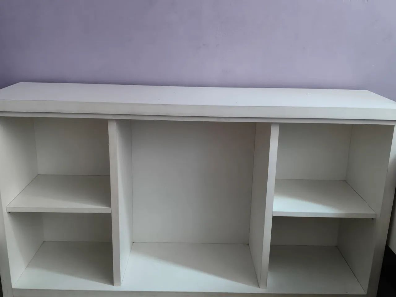 Rack infantil branco todo em mdf. 