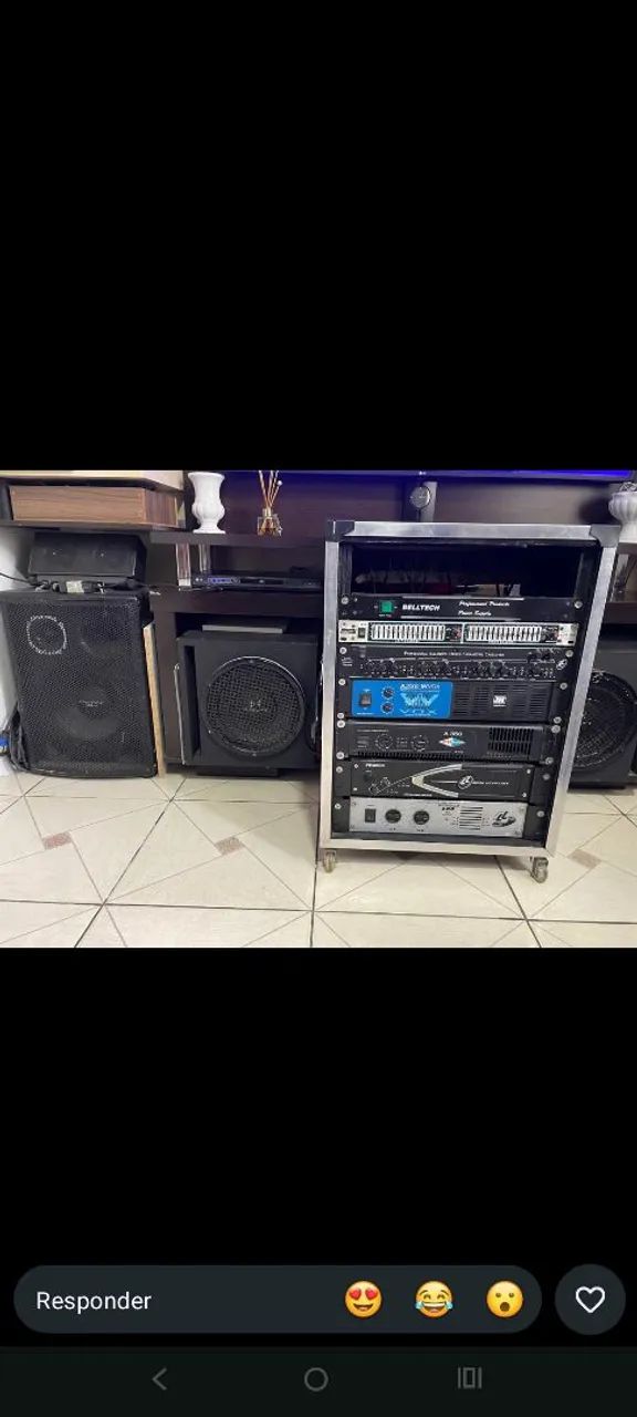 Rack de som completo com caixas  - Foto 3