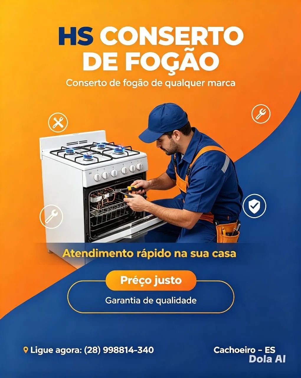 HS conserto de fogão 