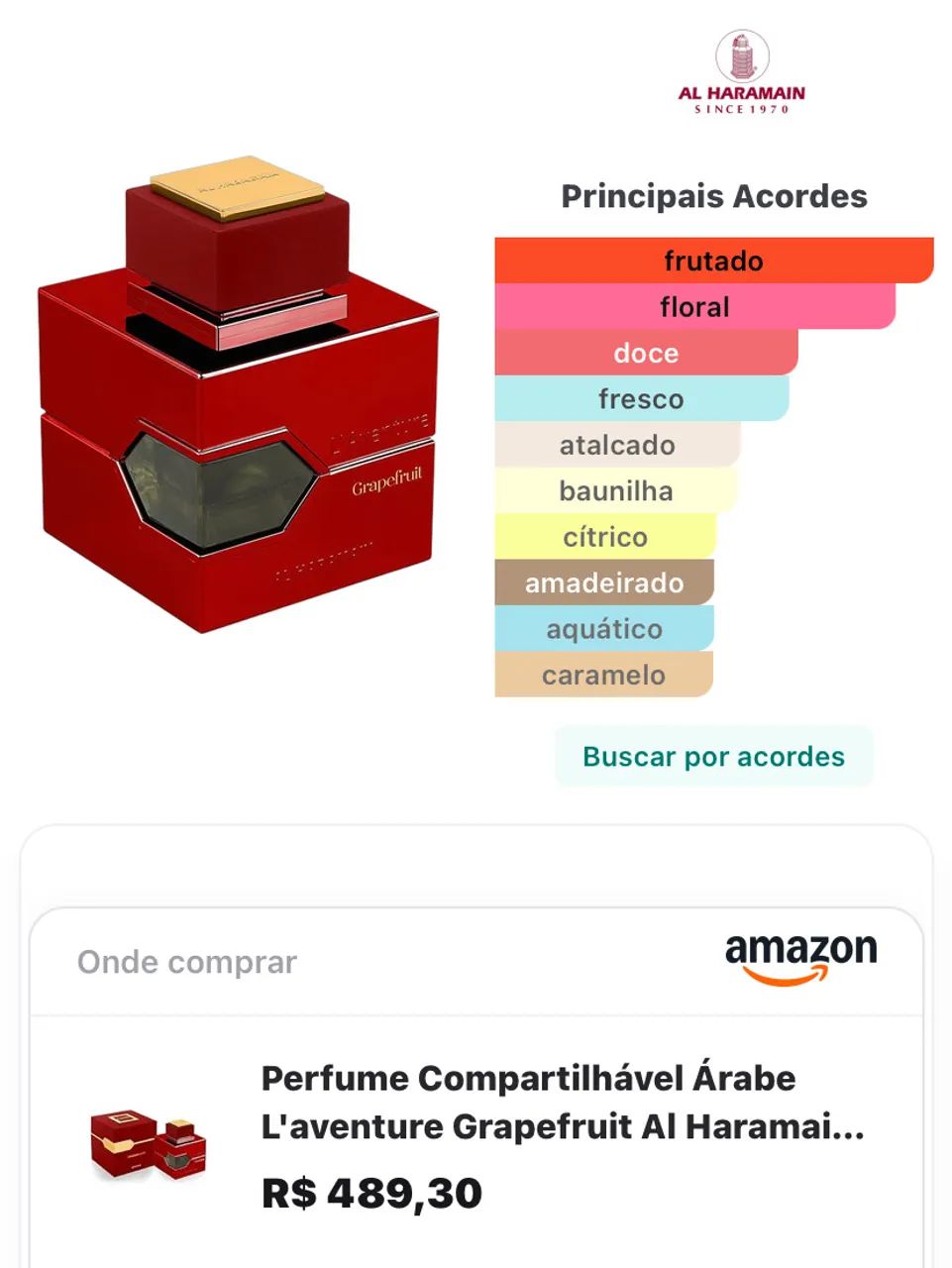 L'Aventure Grapefruit da Al Haramain