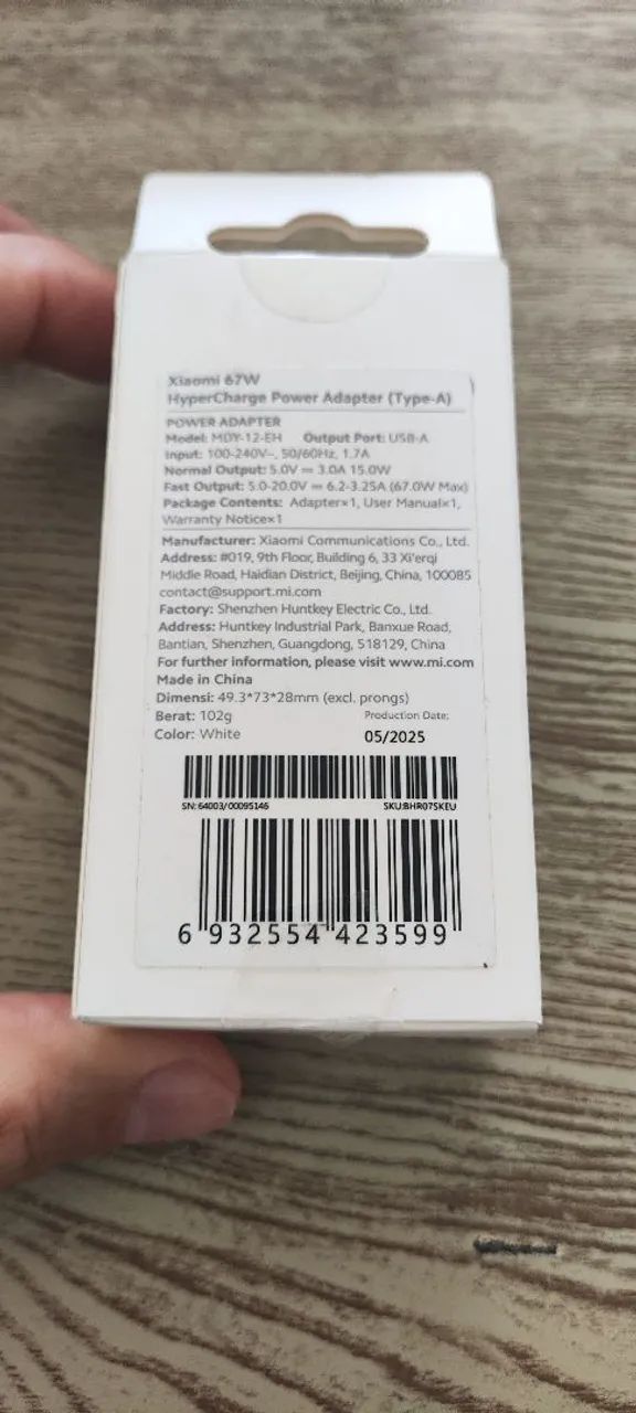 FONTE CARREGADOR 67WATS ORIGINAL XIAOMI PRONTA ENTREGa - Foto 2