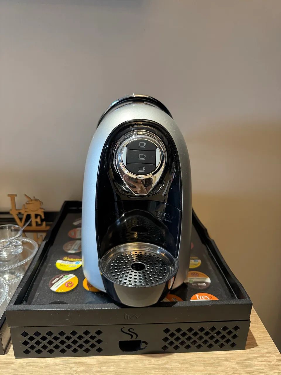 Cafeteira 3 corações nova
