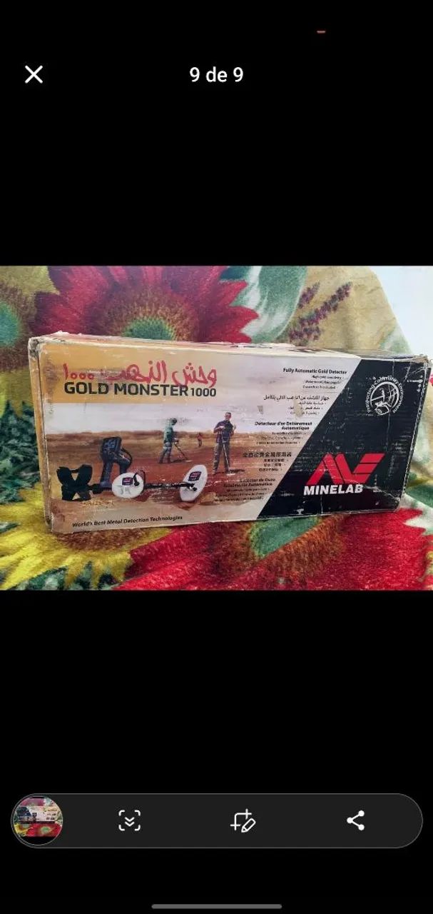 Detector de metais gold monster mil 