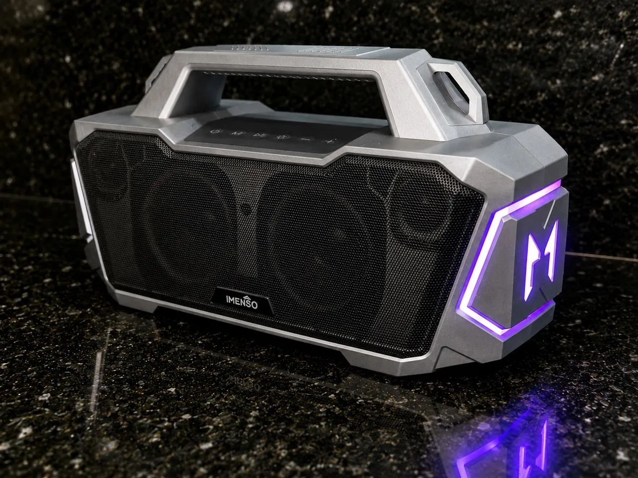 Caixa de Som Imenso X64 120W + 2 Microfones | Ótimo Estado