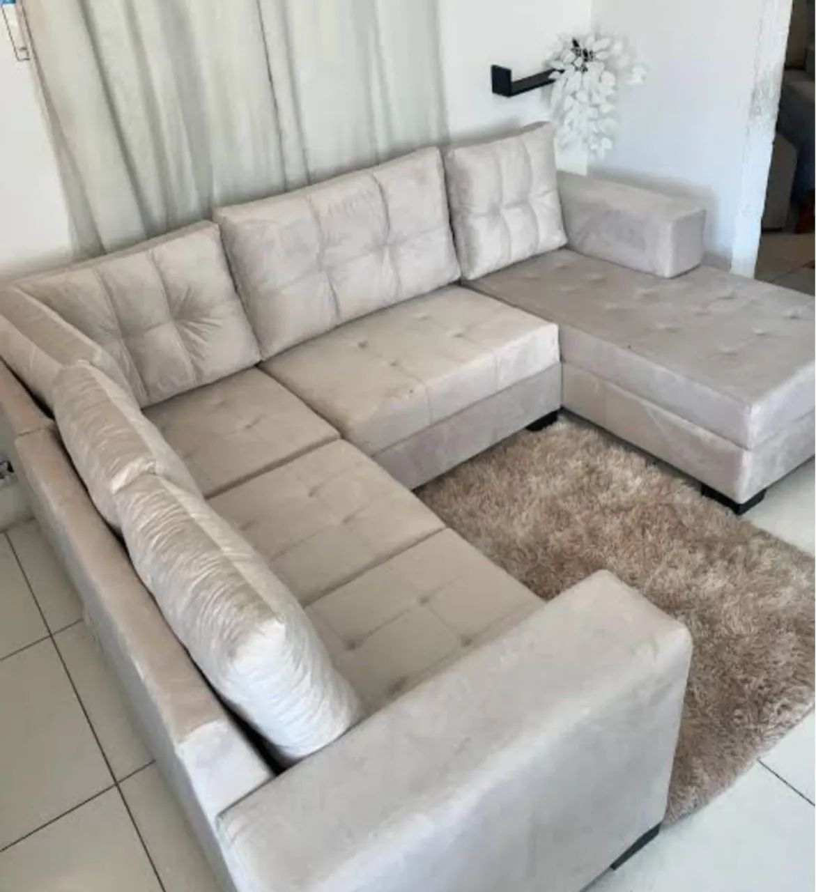 Sofás de canto muito lindos muito conforto pra sua sala - Foto 2