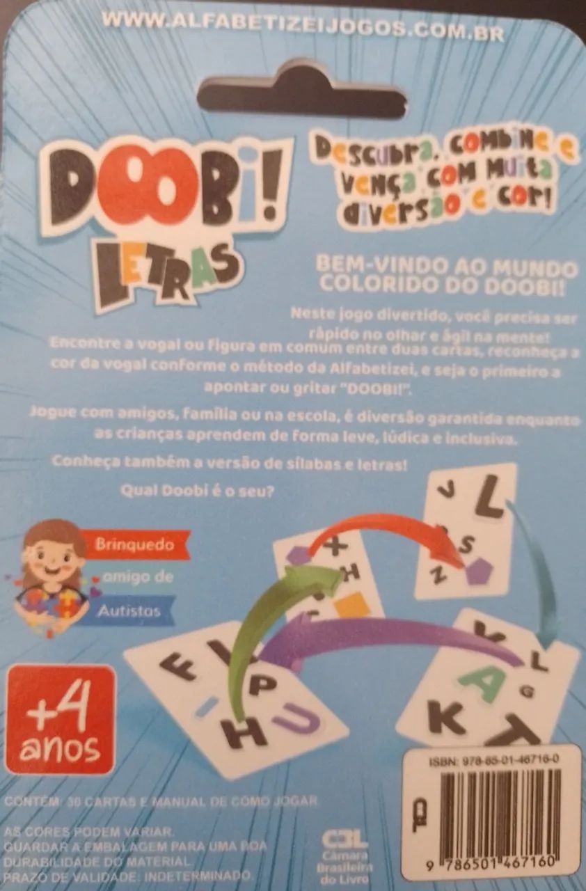 jogo de cartas doobi letras - Foto 2