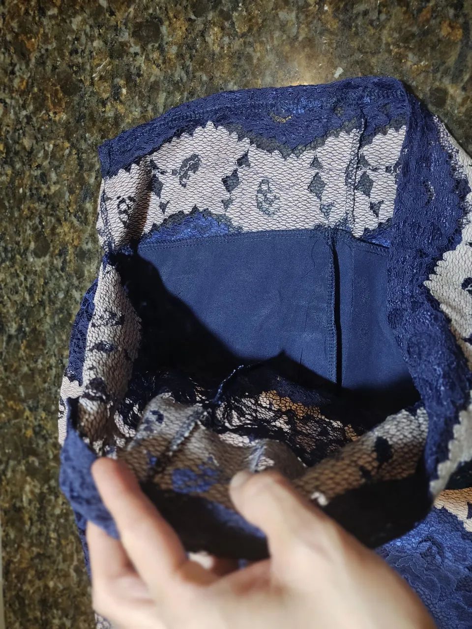 Saia de Renda Azul  - Foto 3