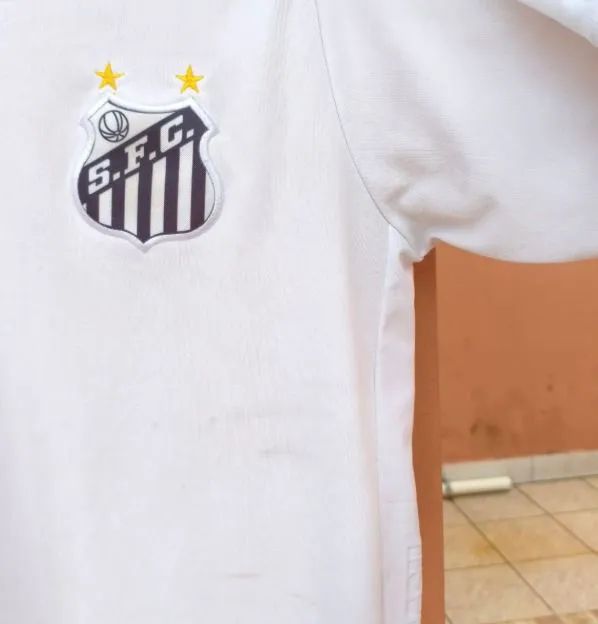 Camisa futebol time santos umbro branco Tam G - Foto 4