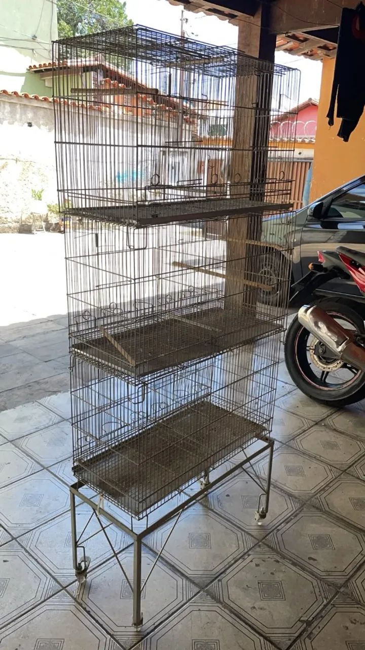 GAIOLA PARA PÁSSAROS MÓVEL - Foto 2