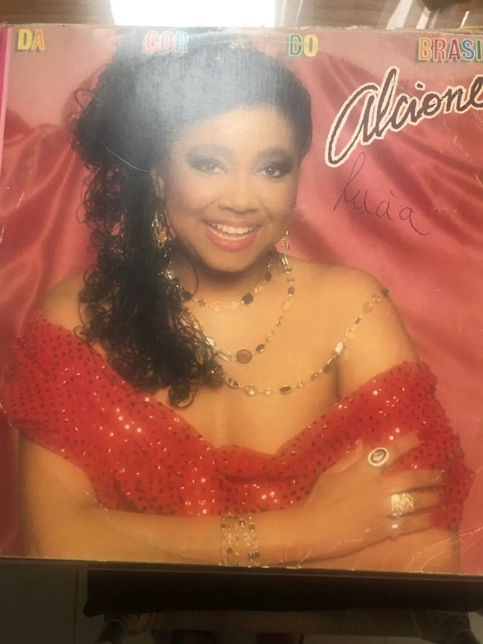 Disco de vinil de Alcione, intitulado "Da Cor Do Brasil". 