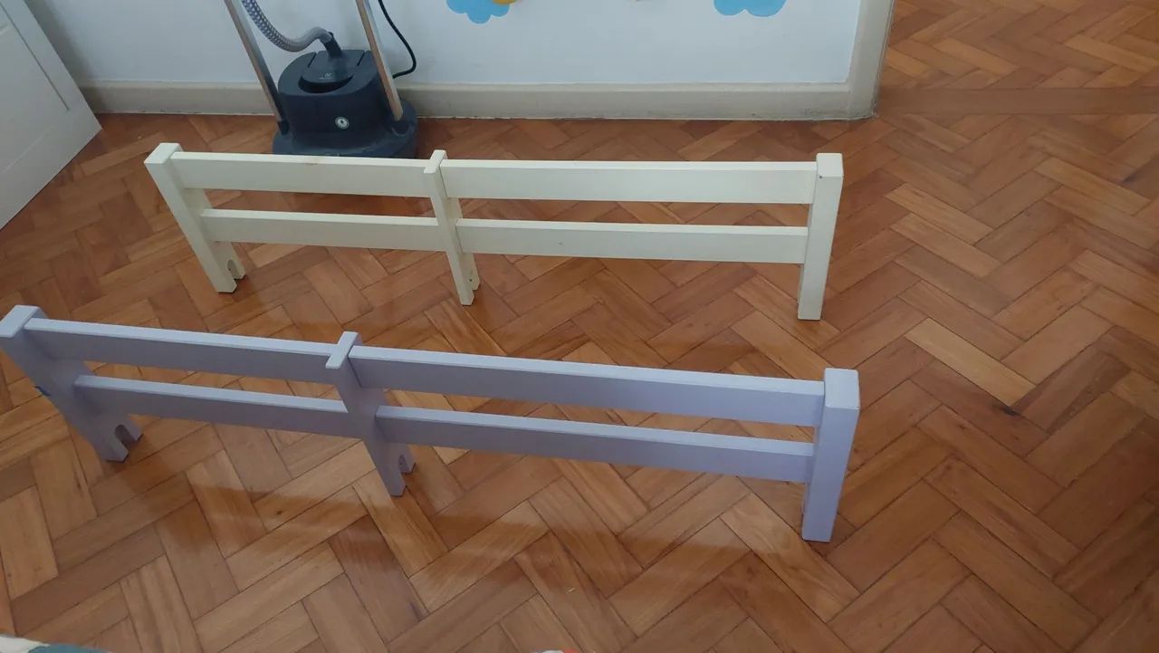 Grade de proteção de madeira para cama infantil - Foto 2