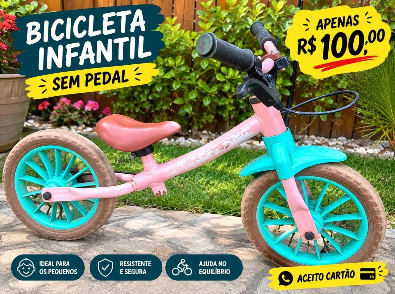 Bicicleta de equilíbrio 