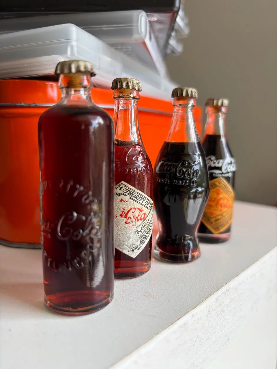 Mini Garrafas Colecionáveis Coca-Cola - Edição Vintage