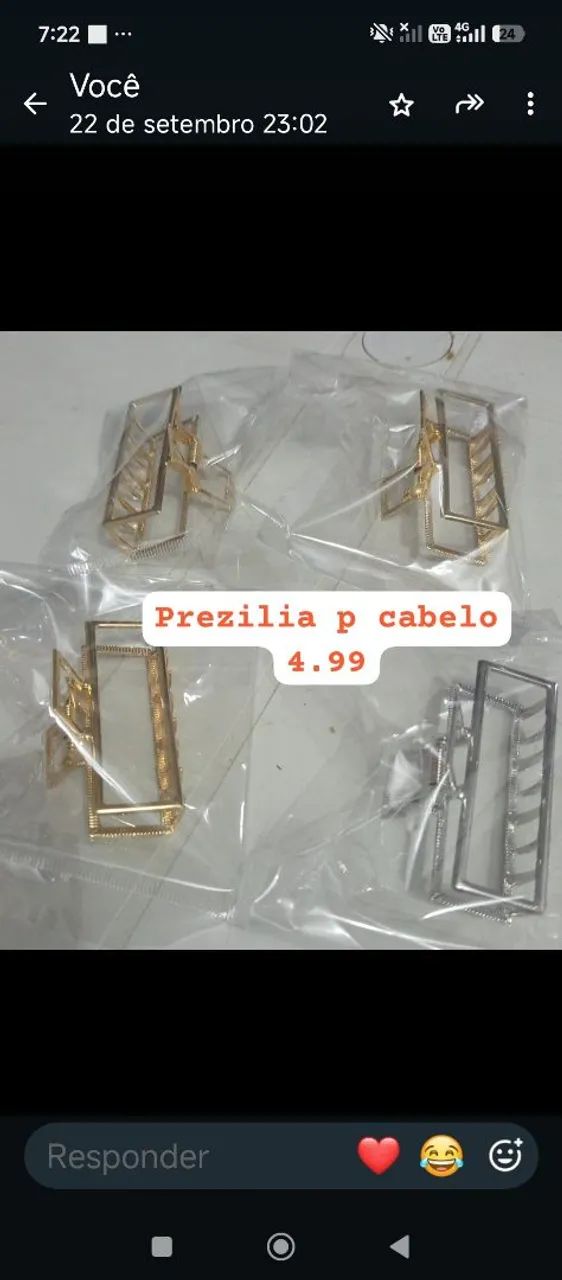 Prezilia para cabelo grande 